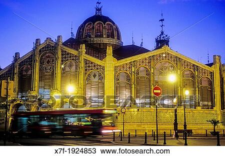 Central Market, Valencia, Spain View Large Photo Image Stock Image - Central Market, Valencia, Spain. Fotosearch