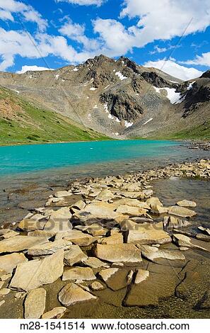Centre Mountain and cCntre Lake, Jasper National Park Alberta Canada View Large Photo Image Picture - Centre Mountain and cCntre Lake, Jasper National Park Alberta Canada. Fotosearch