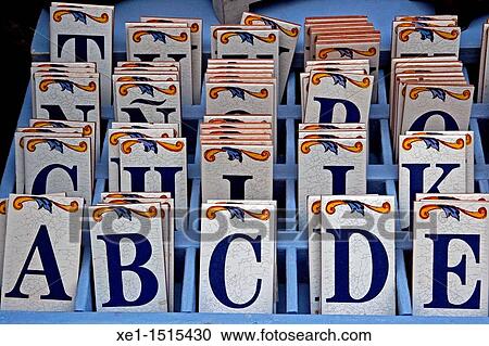 Ceramic letter tiles View Large Photo Image Stock Image - Ceramic letter tiles. Fotosearch
