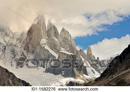 Cerro Torre Argentina View Large Photo Image Stock Photograph - Cerro Torre Argentina. Fotosearch