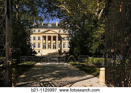 Ch? teau Margaux wine estate, Medoc, Bordeaux wine region, Gironde, Aquitaine, France View Large Photo Image Stock Photo - Ch? teau Margaux wine estate, Medoc, Bordeaux wine region, Gironde, Aquitaine, France. Fotosearch