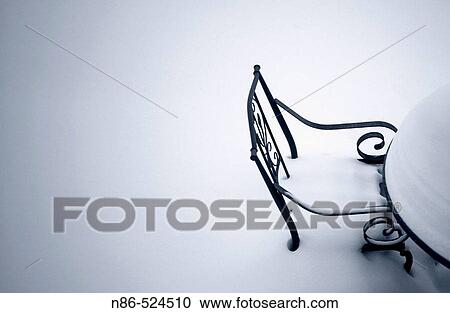 Chair buried in snow View Large Photo Image Stock Image - Chair buried in snow. Fotosearch