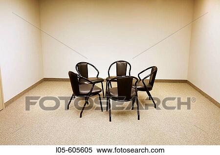 Stock Photography - Chairs in a circle in a meeting room. Fotosearch