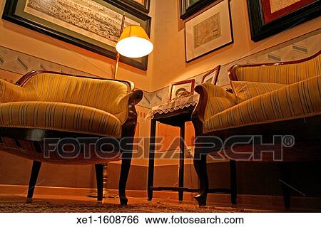chairs, paintings, Galibern House, colonial house, Torroella de Montgri, Catalonia, Spain. View Large Photo Image Stock Photograph - chairs, paintings, Galibern House, colonial house, Torroella de Montgri, Catalonia, Spain.. Fotosearch