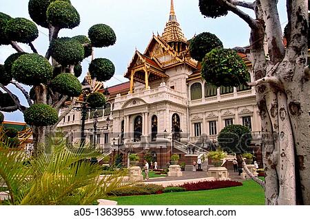 Stock Photography - Chakri Maha Prasat Hall Grand Palace Bangkok, Thailand, Southeast Asia, Asia.. Fotosearch