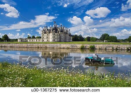 Stock Photography - Chambord castle in Loire Valley listed as World Heritage by UNESCO France. Fotosearch