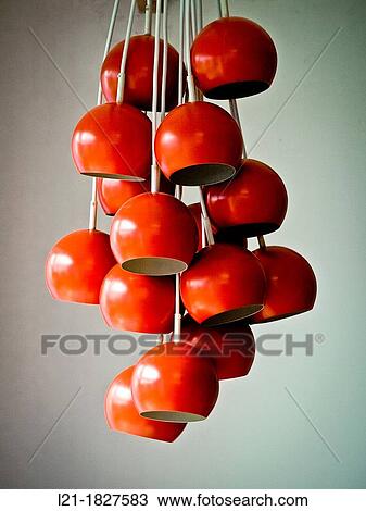Chandelier consisting hanging orange bubbles. View Large Photo Image Stock Image - Chandelier consisting hanging orange bubbles.. Fotosearch