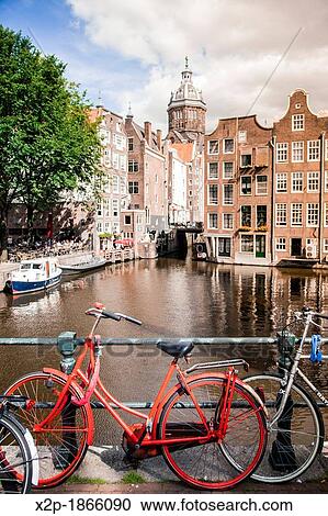 Channel in Amsterdam, Netherlands View Large Photo Image Stock Image - Channel in Amsterdam, Netherlands. Fotosearch