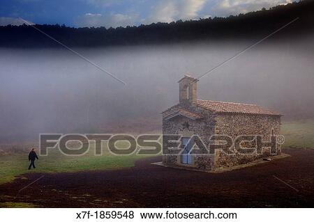 Chapel in crater of Santa Margarida Volcano, Garrotxa Natural Park, Girona province Catalonia Spain View Large Photo Image Stock Photo - Chapel in crater of Santa Margarida Volcano, Garrotxa Natural Park, Girona province Catalonia Spain. Fotosearch