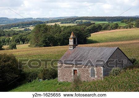Chapel of central Brittany, France, country landscape View Large Photo Image Stock Photography - Chapel of central Brittany, France, country landscape. Fotosearch