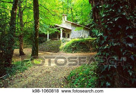 Chapel of Sant Marti del Corb, La Garrotxa, Girona province, Catalonia, Spain View Large Photo Image Stock Photo - Chapel of Sant Marti del Corb, La Garrotxa, Girona province, Catalonia, Spain. Fotosearch