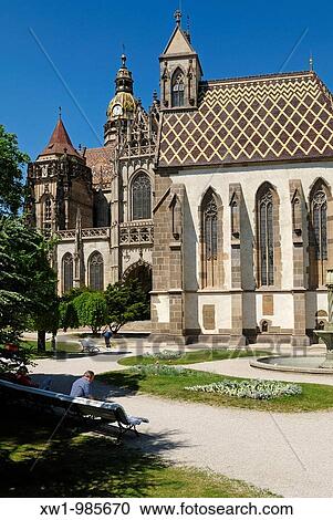 Stock Image - chapel of St Michael and St Elizabeth Dome in the historic old town of Kosice, Slovakia. Fotosearch