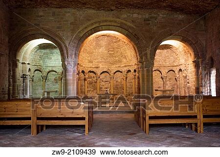Chapel of the Holy Grail, Romanesque Monastery of San Juan de la Pea, province of Huesca, Aragon, Spain View Large Photo Image Stock Photo - Chapel of the Holy Grail, Romanesque Monastery of San Juan de la Pea, province of Huesca, Aragon, Spain. Fotosearch
