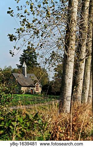 Chapel on the way, Quelneuc. Ploermel, broceliande, Morbihan, Brittany, France View Large Photo Image Stock Image - Chapel on the way, Quelneuc. Ploermel, broceliande, Morbihan, Brittany, France. Fotosearch