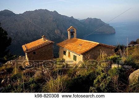 Chapel, Torre d? en Palou, Cala Tuent, Escorca. Serra de Tramuntana, Majorca, Balearic Islands, Spain View Large Photo Image Stock Photo - Chapel, Torre d? en Palou, Cala Tuent, Escorca. Serra de Tramuntana, Majorca, Balearic Islands, Spain. Fotosearch
