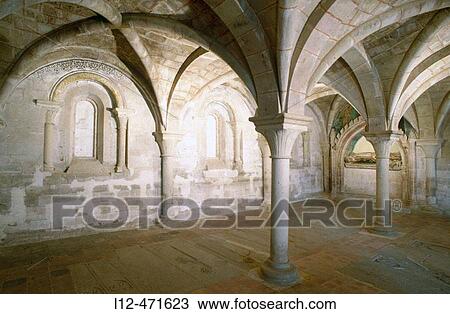 Chapter room of the monastery of Veruela, Vera de Moncayo. Zaragoza province, Arag? n, Spain View Large Photo Image Stock Image - Chapter room of the monastery of Veruela, Vera de Moncayo. Zaragoza province, Arag? n, Spain. Fotosearch