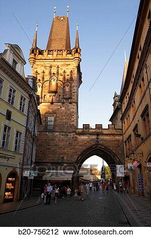 Charles Bridge, Prague, Czech Republic View Large Photo Image Stock Image - Charles Bridge, Prague, Czech Republic. Fotosearch