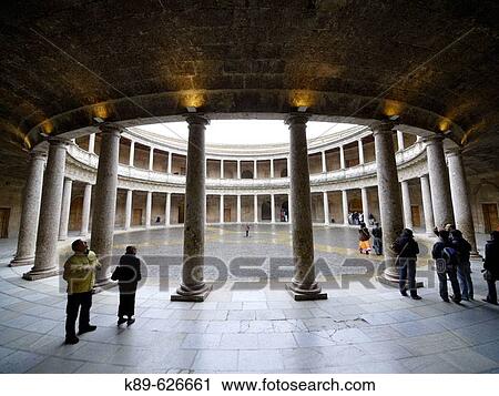 Charles V? s palace, Alhambra. Granada. Andalusia. Spain View Large Photo Image Stock Image - Charles V? s palace, Alhambra. Granada. Andalusia. Spain. Fotosearch