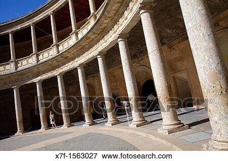 Charles V? s palace, Alhambra Granada, Andalusia Spain View Large Photo Image Stock Photo - Charles V? s palace, Alhambra Granada, Andalusia Spain. Fotosearch