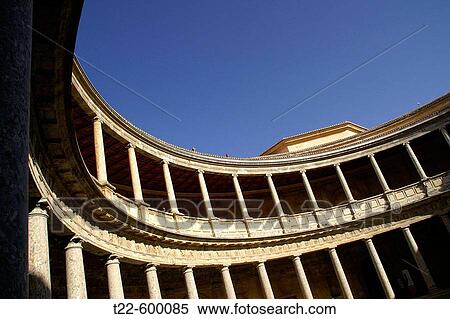 Charles V? s palace, Alhambra. Granada. Spain View Large Photo Image Stock Photography - Charles V? s palace, Alhambra. Granada. Spain. Fotosearch
