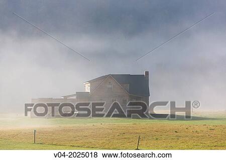 Charming farm house in the morning mist, Bridgewater Corners, Vermont, USA View Large Photo Image Stock Photo - Charming farm house in the morning mist, Bridgewater Corners, Vermont, USA. Fotosearch
