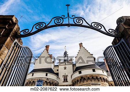 Stock Image - Chateau des Ducs de Bretagne, fortress, castle, museum, Nantes, Pays de la Loire, France, Europe.. Fotosearch