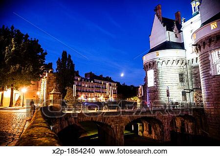 Chateau des Ducs de Bretagne, fortress, castle, museum, Nantes, Pays de la Loire, France, Europe View Large Photo Image Stock Image - Chateau des Ducs de Bretagne, fortress, castle, museum, Nantes, Pays de la Loire, France, Europe. Fotosearch
