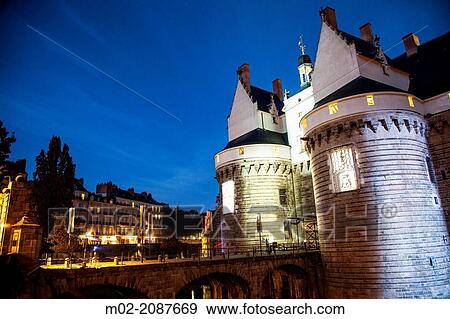 Chateau des Ducs de Bretagne, fortress, castle, museum, Nantes, Pays de la Loire, France, Europe. View Large Photo Image Stock Photo - Chateau des Ducs de Bretagne, fortress, castle, museum, Nantes, Pays de la Loire, France, Europe.. Fotosearch