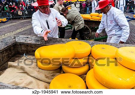 Cheese market, De Waag, Alkmaar, Netherlands, Europe. View Large Photo Image Stock Image - Cheese market, De Waag, Alkmaar, Netherlands, Europe.. Fotosearch