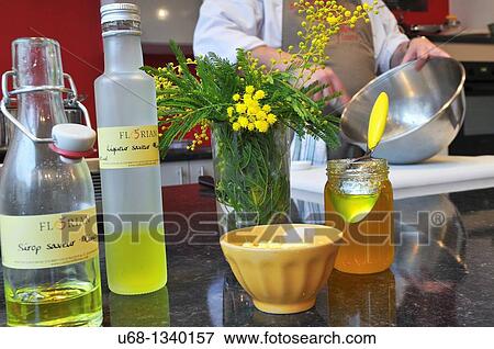 Chef Yves Terrillon made a cuisine based on mimosa, Pont du Loup village, Alpes-Maritimes, France View Large Photo Image Stock Photo - Chef Yves Terrillon made a cuisine based on mimosa, Pont du Loup village, Alpes-Maritimes, France. Fotosearch