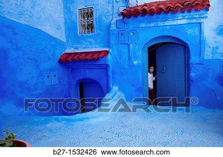 Chefchaouen, Rif region Morocco North Africa View Large Photo Image Stock Photograph - Chefchaouen, Rif region Morocco North Africa. Fotosearch