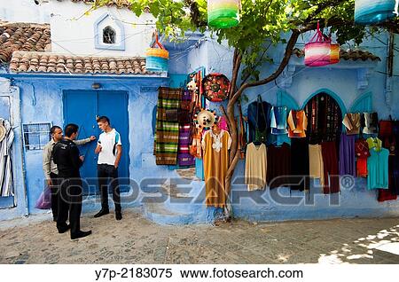 Chefchaouen, Rif region. Morocco. North Africa. View Large Photo Image Stock Photography - Chefchaouen, Rif region. Morocco. North Africa.. Fotosearch