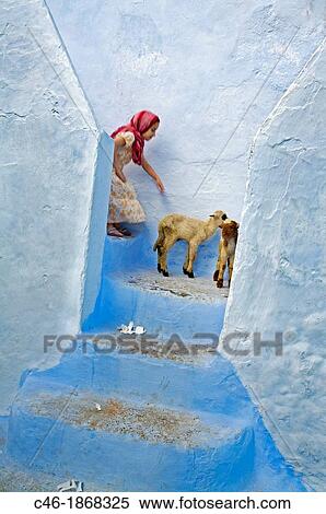 Chefchaouen Rif region, Morocco. View Large Photo Image Stock Photography - Chefchaouen Rif region, Morocco.. Fotosearch