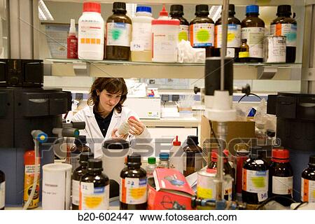 Stock Photo - Chemical laboratory of adhesives. Fundacion Inasmet-Tecnalia. Donostia, San Sebastian, Euskadi. Spain.. Fotosearch