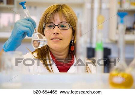 Stock Photography - Chemistry laboratory, Water tests. AZTI-Tecnalia. Technological Centre specialised in Marine and Food Research. Pasaia, Gipuzkoa, Euskadi. Spain.. Fotosearch