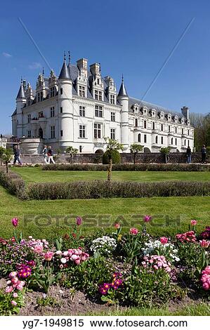 Stock Photography - Chenonceaux castle, Indre et Loira, Centre, France.. Fotosearch