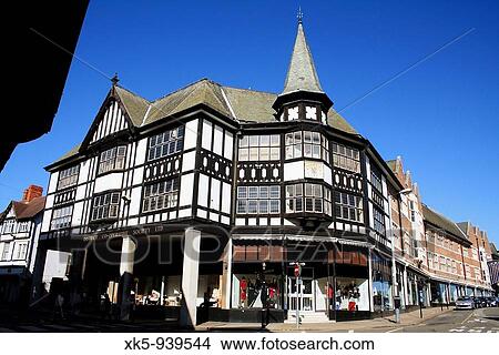 Chesterfield city center, England. View Large Photo Image Picture - Chesterfield city center, England.. Fotosearch