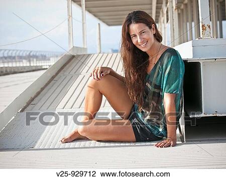 Stock Image - CHICA TRANQUILA. Fotosearch