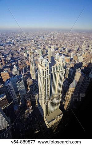 Chicago Skyline, John Hancock Center Skydeck Observatory, Chicago, Illinois, USA View Large Photo Image Stock Photo - Chicago Skyline, John Hancock Center Skydeck Observatory, Chicago, Illinois, USA. Fotosearch