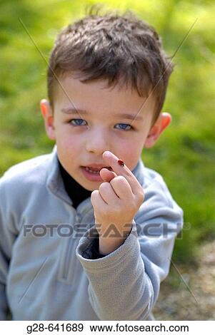 Child 5 years old and ladybird View Large Photo Image Stock Photo - Child 5 years old and ladybird. Fotosearch