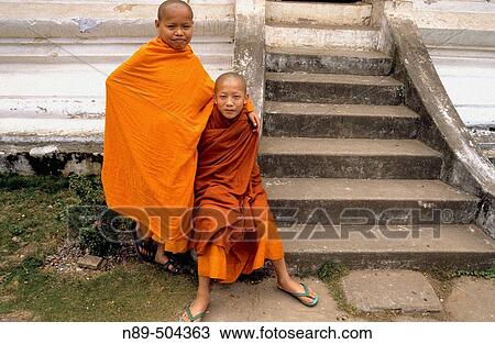 Child Monks. School House. Luang Prabang. Laos View Large Photo Image Stock Image - Child Monks. School House. Luang Prabang. Laos. Fotosearch