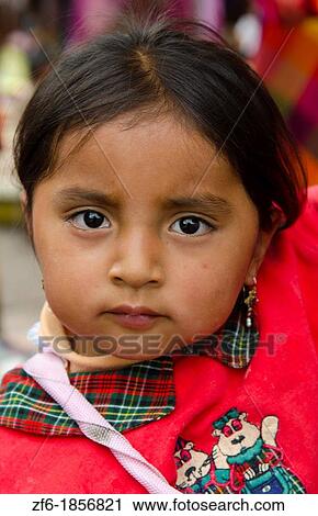 Child portrait in traditional dress in small village of Otavalo Ecuador South America View Large Photo Image Stock Image - Child portrait in traditional dress in small village of Otavalo Ecuador South America. Fotosearch