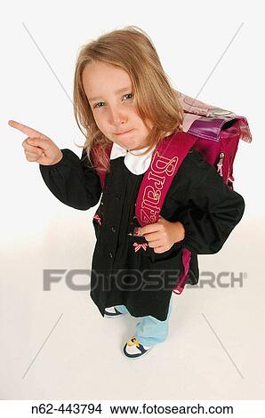 Picture - Child who doesn? t want to go to school.. Fotosearch