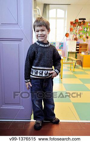 child who enters his school class View Large Photo Image Stock Photography - child who enters his school class. Fotosearch