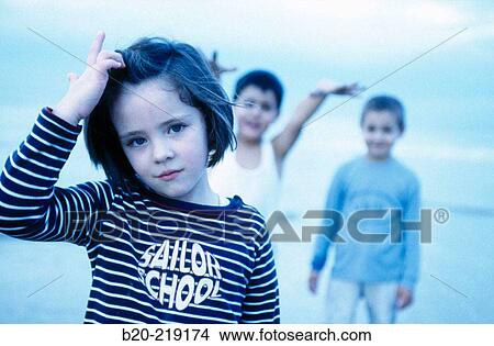 Children (5 yrs). Hendaye. France View Large Photo Image Picture - Children (5 yrs). Hendaye. France. Fotosearch
