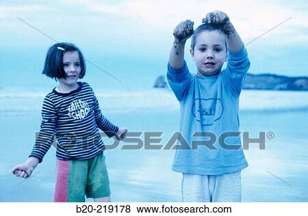 Children (5 yrs). Hendaye. France View Large Photo Image Stock Photo - Children (5 yrs). Hendaye. France. Fotosearch