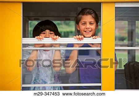 Children and school bus View Large Photo Image Stock Image - Children and school bus. Fotosearch