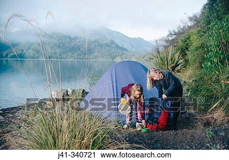 Children camping by lake Kaniere. West coast, South Island, New Zealand. View Large Photo Image Stock Image - Children camping by lake Kaniere. West coast, South Island, New Zealand.. Fotosearch