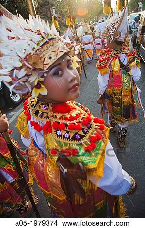 Children dressed for a ceremony. Religious procession, Ubud, Bali, Indonesia. South-East Asia, Asia. View Large Photo Image Picture - Children dressed for a ceremony. Religious procession, Ubud, Bali, Indonesia. South-East Asia, Asia.. Fotosearch