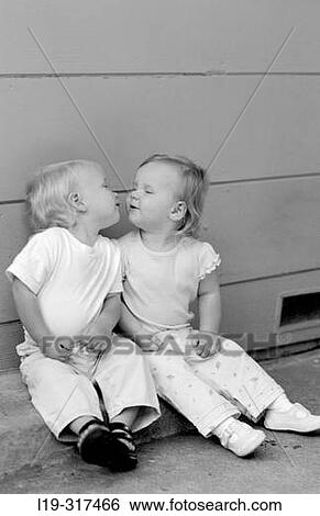 Children kissing View Large Photo Image Stock Photograph - Children kissing. Fotosearch